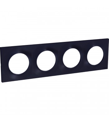 Plaque Odace Styl 4 postes Anthracite