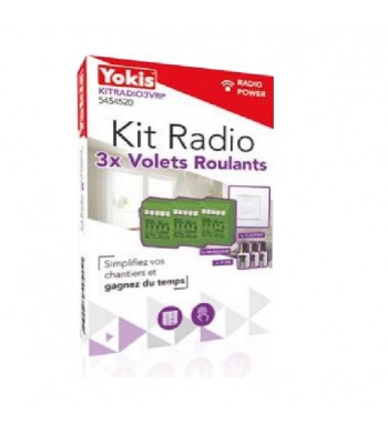 Kit commande radio 3 Volets roulants (TLM2T45P + 3xR12M)-Yokis-5454520-IM#40188