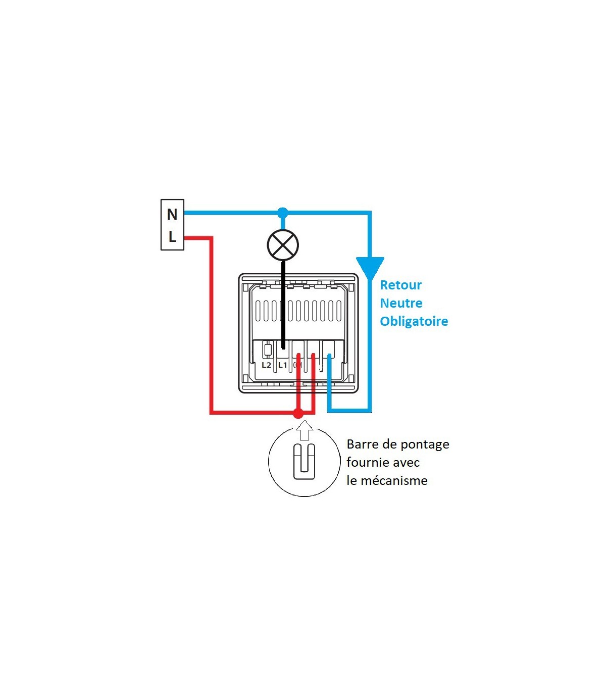 Branchement Vmc Sur Interrupteur Lumiere Legrand NC5091 | Interrupteur Tactile Céliane complet
