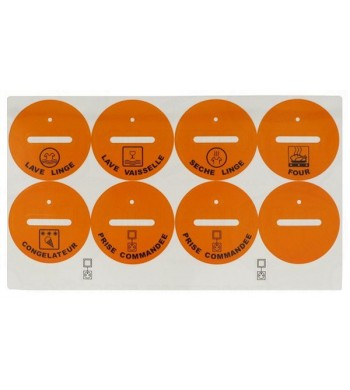 Etiquettes pour repérage de circuits prises spécialisées-Legrand-050897-IM#40600
