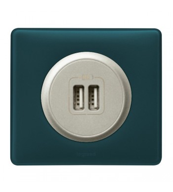  Céliane Chargeur USB type A - Bleu-Vert-Legrand-NC5141T-IM#40782