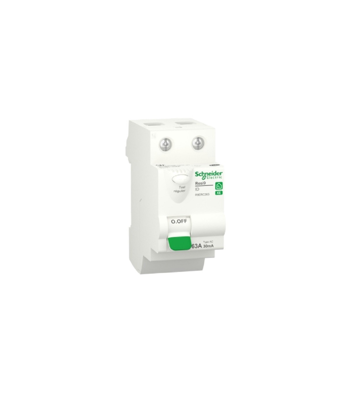 Interrupteur Différentiel 63a 30ma Type Ac Schneider R9ERC263 | Interrupteur différentiel embrochable 63A 30mA type AC