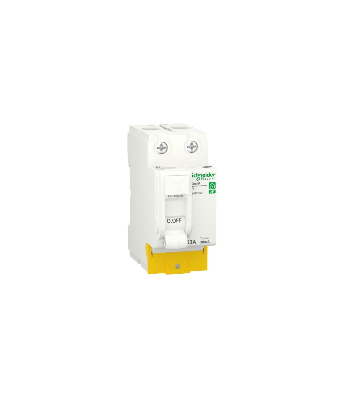 Interrupteur Différentiel 63a 30ma Type Ac Schneider R9PRC263 | Interrupteur differentiel peignable 63A - 30mA - type AC
