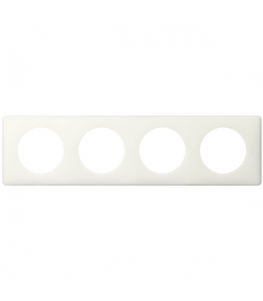 Plaque Céliane 4 postes Blanc - entraxe 71mm-Legrand-066634-IM#41199