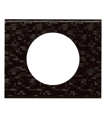 Plaque Céliane 1 poste Cuir Pixel-Legrand-069451-IM#41261