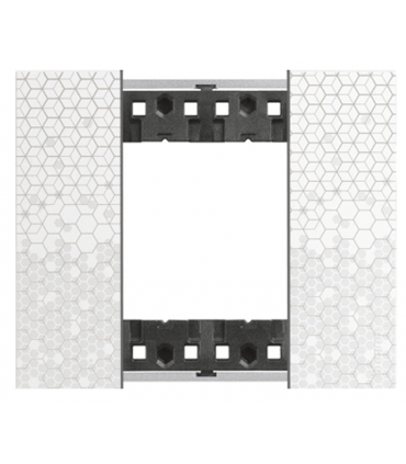 Living Now plaque pixel 2 modules-Bticino-BTKA4802MW-IM#41290