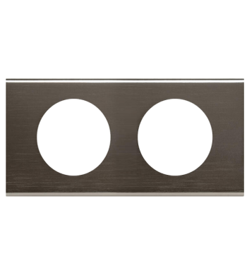 Plaque Céliane 2 postes Black Nickel-Legrand-069032-IM#41325