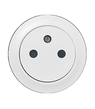 Enjoliveur pour prise de courant affleurante (Surface) Céliane Blanc-Legrand-068111-IM#41598