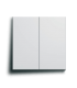 Enjoliveurs double interrupteurs Gallery blanc pure-Hager-WXD010BD-IM#41640