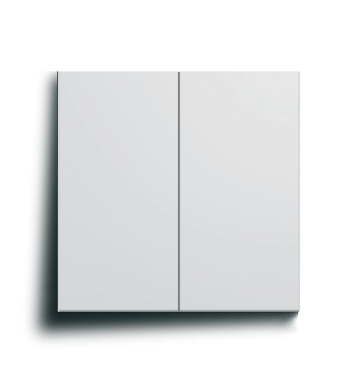Enjoliveurs double interrupteurs Gallery blanc pure-Hager-WXD010BD-IM#41640