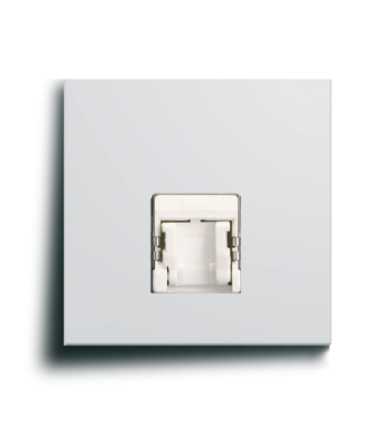 Enjoliveur pour prise RJ45 - Gallery Pure Blanc-Hager-WXD202B-IM#41649