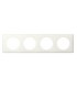 Plaque Céliane 4 postes Blanc - entraxe 71mm-Legrand-066634-IM#41692