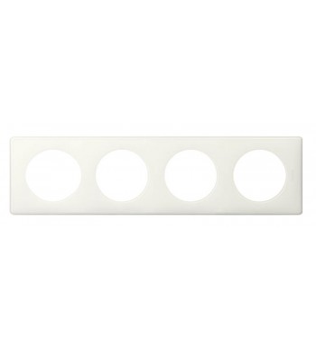 Plaque Céliane 4 postes Blanc - entraxe 71mm-Legrand-066634-IM#41692