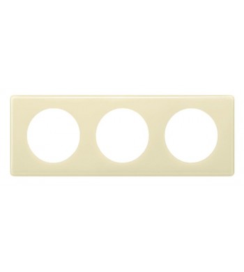 Plaque Céliane 3 postes Ivoire entraxe 71mm-Legrand-066623-IM#41727