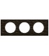 Plaque Céliane. 3 postes Corian Gougé, entraxe 71mm-Legrand-069023-IM#41848