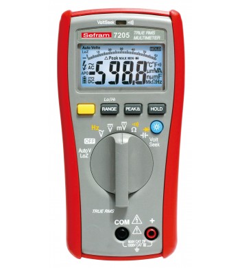 Multimètre TRMS AC - tension, fréquence, capa, résistance-SEFRAM-SEFRAM 7205-IM#42080