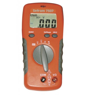 Multimètre numérique de poche 2000 points Livré avec un jeu de cordons (SA 103) -SEFRAM-SEFRAM 7307-IM#42281