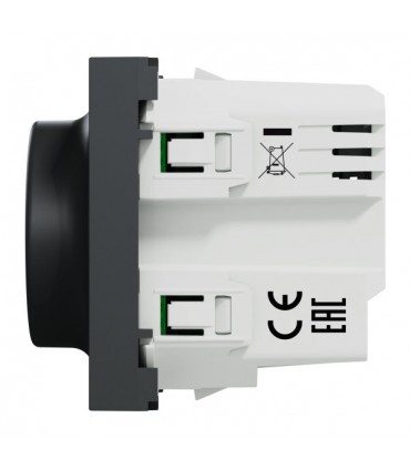 Variateur rotatif connecté zigbee Anthracite | Wiser Unica-Schneider Electric-NU351654W-IM#44108