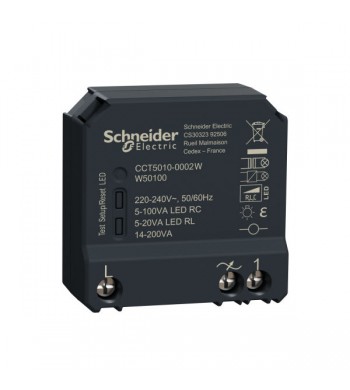 Micromodule encastré variateur de lumière connecté zigbee | Wiser-Schneider Electric-CCT5010-0002W-IM#44132