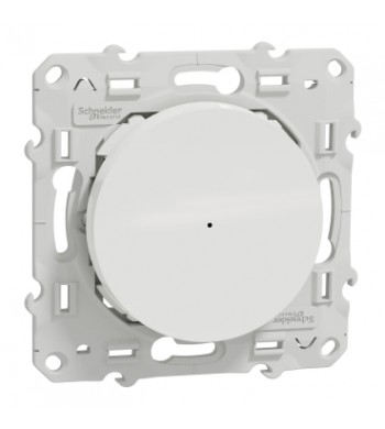 Variateur bouton poussoir connecté zigbee Blanc | Wiser Odace-Schneider Electric-S520522W-IM#44225