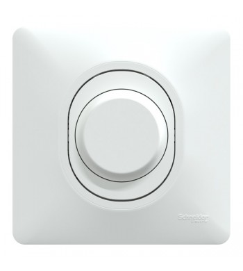 Interrupteur variateur de lumière Blanc | Ovalis complet-Schneider Electric-CS320519-IM#44269