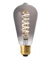 Ampoule LED décorative Edison fumée E27 4,1W variable - Blanc Chaud