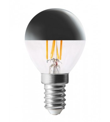Ampoule LED P45 décorative Calotte argentée E14 4,1W variable - Blanc Chaud-ARIC Luminaire éclairage-20119-IM#44462