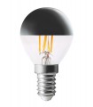 Ampoule LED P45 décorative Calotte argentée E14 4,1W variable - Blanc Chaud