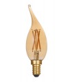 Ampoule LED C35 décorative Flamme coup de vent ambrée E14 4,1W variable - Blanc Chaud