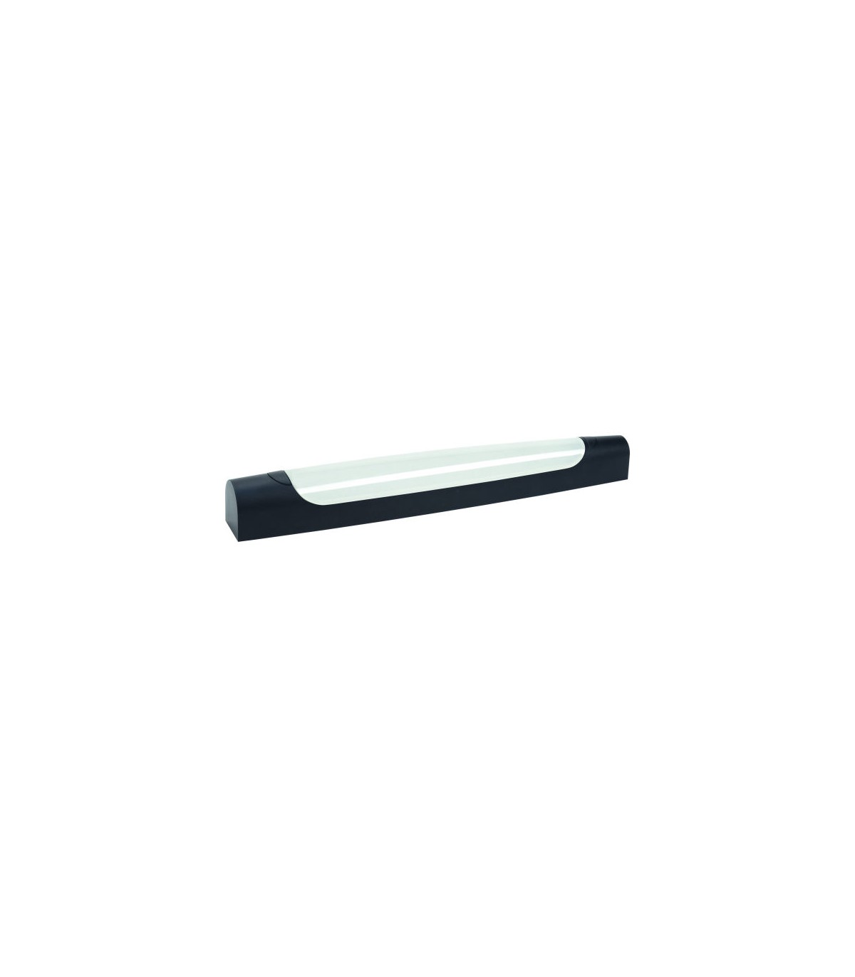Réglette led intégrée Poria L.60 cm, 6.5 W, blanc chaud / neutre, noir  INSPIRE