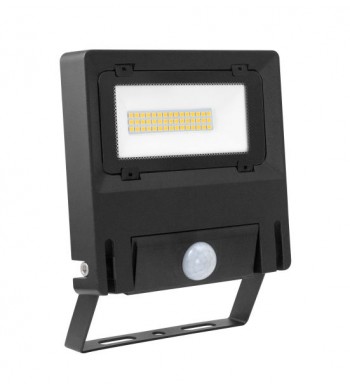 Projecteur extérieur noir IP65 LED 30W Blanc froid + détecteur PIR | MICHELLE SENSOR-ARIC Luminaire éclairage-51268-IM#44511