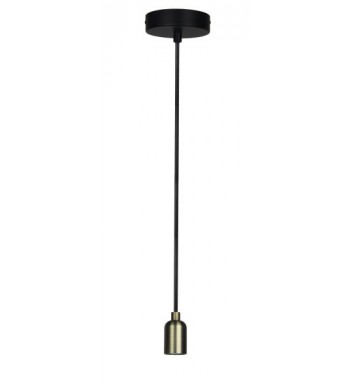 Suspension bronze style rétro pour ampoule E27 | Epoque-ARIC Luminaire éclairage-51206-IM#44678
