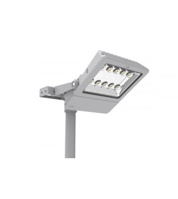 Fixation mât gris pour 1 ou 2 projecteurs TWISTER 3 HP-ARIC Luminaire éclairage-50863-IM#44817