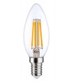 Ampoule flamme C45 Filament LED E14 4W - Blanc Chaud