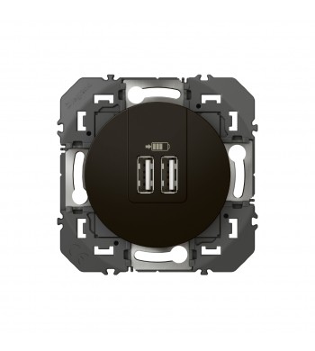 Mécanisme chargeur double USB-A Dooxie Noir-Legrand-600543-IM#45115