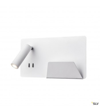 Liseuse blanche droite avec port USB | Somnila-SLV-1003458-IM#45404