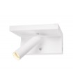 Liseuse blanche Led blanc chaud variable avec ports USB | Fido
