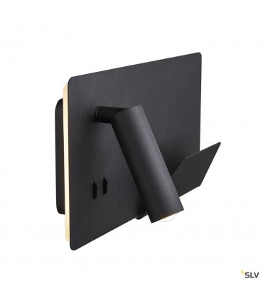 Liseuse noir droite avec port USB | Somnila-SLV-1003456-IM#45419