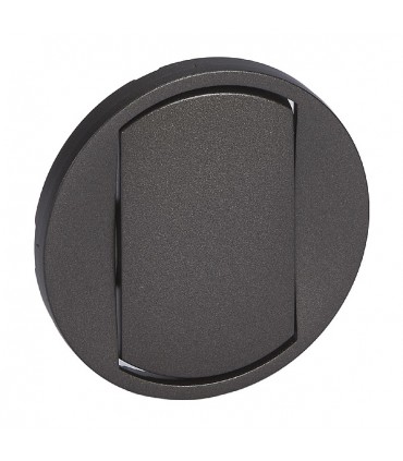 Enjoliveur pour interrupteur ou poussoir simple Céliane Graphite-Legrand-067901-IM#45606