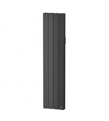 Radiateur électrique vertical fonte anthracite 1500W | Beladoo Connecté