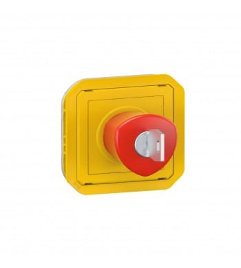 Coup de poing d'urgence à clé Plexo composable jaune-Legrand-069548L-IM#45966