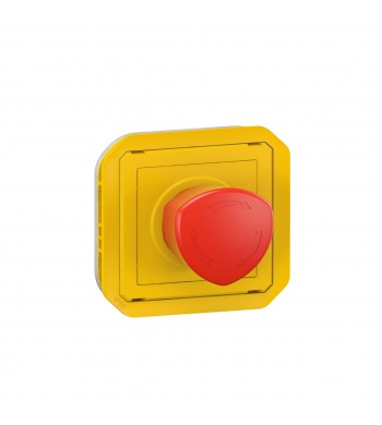 Coup de poing d'urgence 1/4 tour Plexo composable jaune-Legrand-069549L-IM#45969