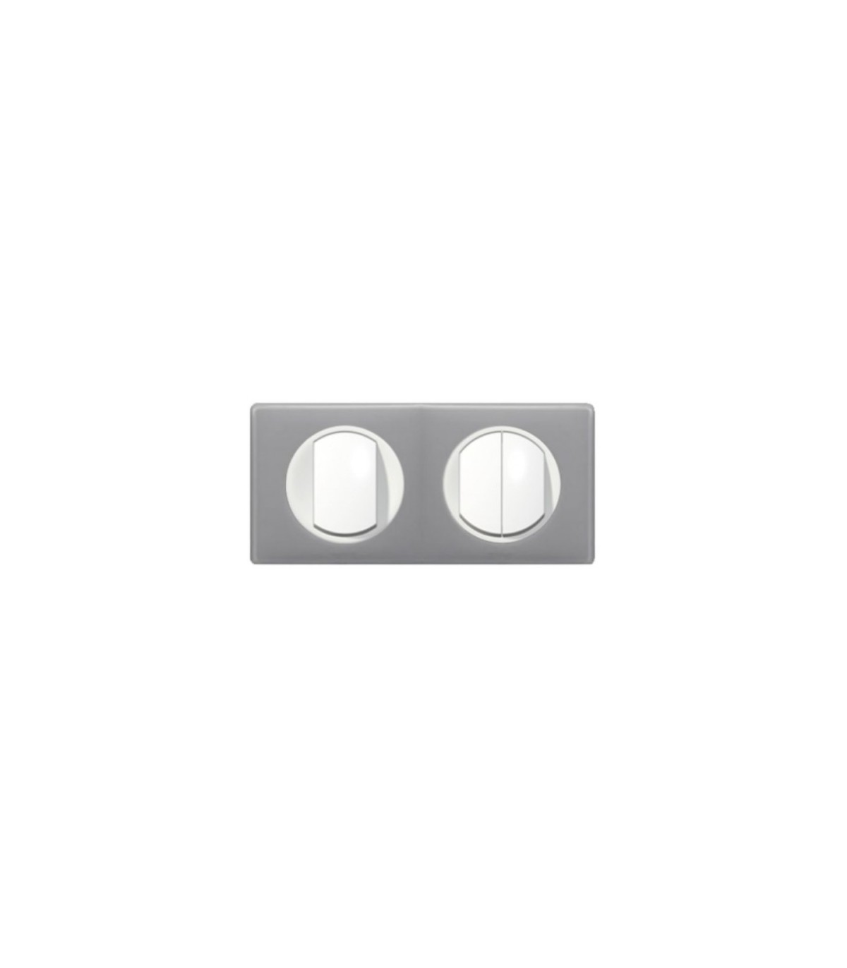 Interrupteur Triple Va Et Vient Legrand NC4760 | Triple Interrupteur - va et vient Céliane Gris Perle (2 postes)