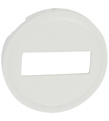 Enjoliveur Blanc pour Prise optique murale Céliane-#IMG1face