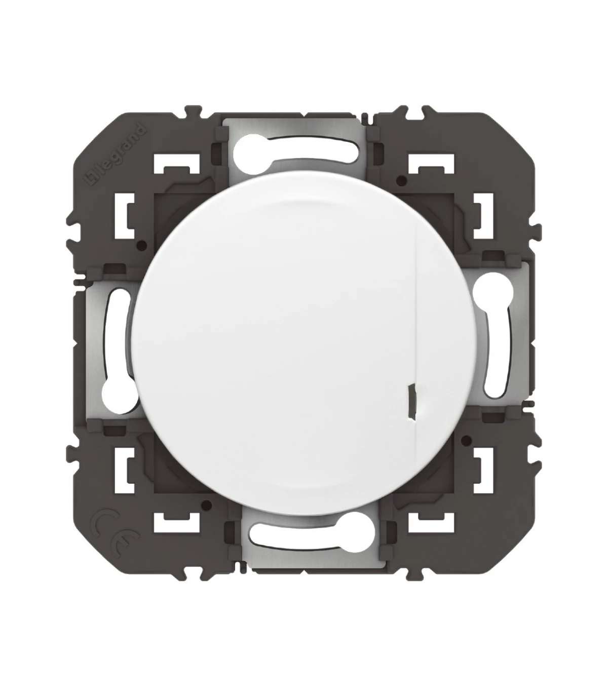 Interrupteur à option variateur à câbler pour installation connectée dooxie  with Netatmo avec plaque blanche - particulier