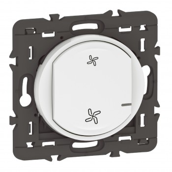 Interrupteur sans fils pour VMC pour installation connectée Céliane with  Netatmo avec plaque Laqué Blanc - particulier