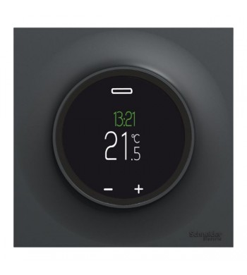Thermostat programmable à écran tactile Odace anthracite complet CS520508 - #IMG1