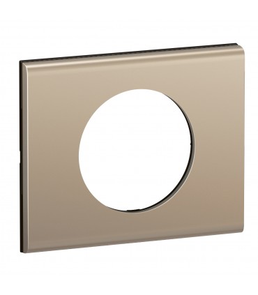 Plaque Céliane Matière - 1 poste - Nickel Satiné