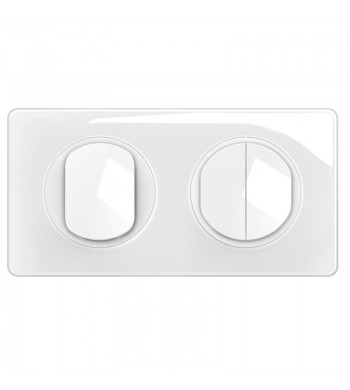 Legrand Céliane Triple interrupteur 2 postes Céliane Memories Blanc Yesterday