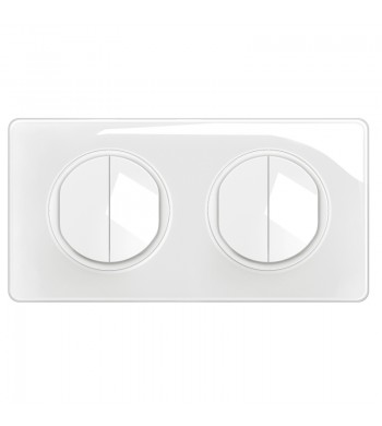 Legrand Céliane Quadruple Bouton-poussoir 2 postes Céliane Blanc
